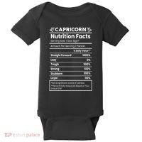 Capricorn Nutrition Facts Baby Bodysuit thumb 0