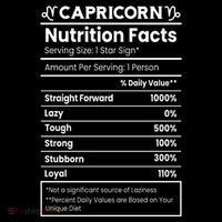 Capricorn Nutrition Facts Toddler Hoodie thumb 2