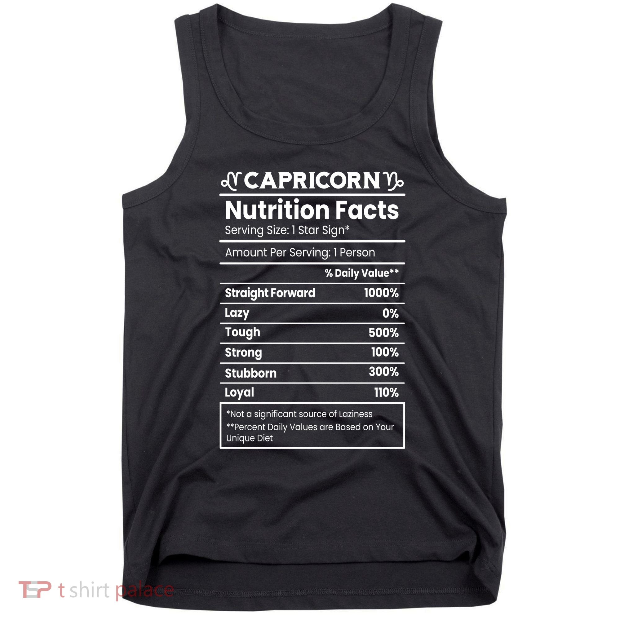 Capricorn Nutrition Facts Tank Top