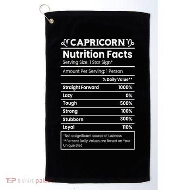 Capricorn Nutrition Facts Golf Towel