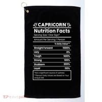 Capricorn Nutrition Facts Golf Towel thumb 0