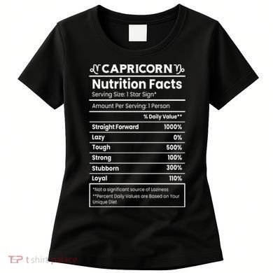 Capricorn Nutrition Facts Women's T-Shirt