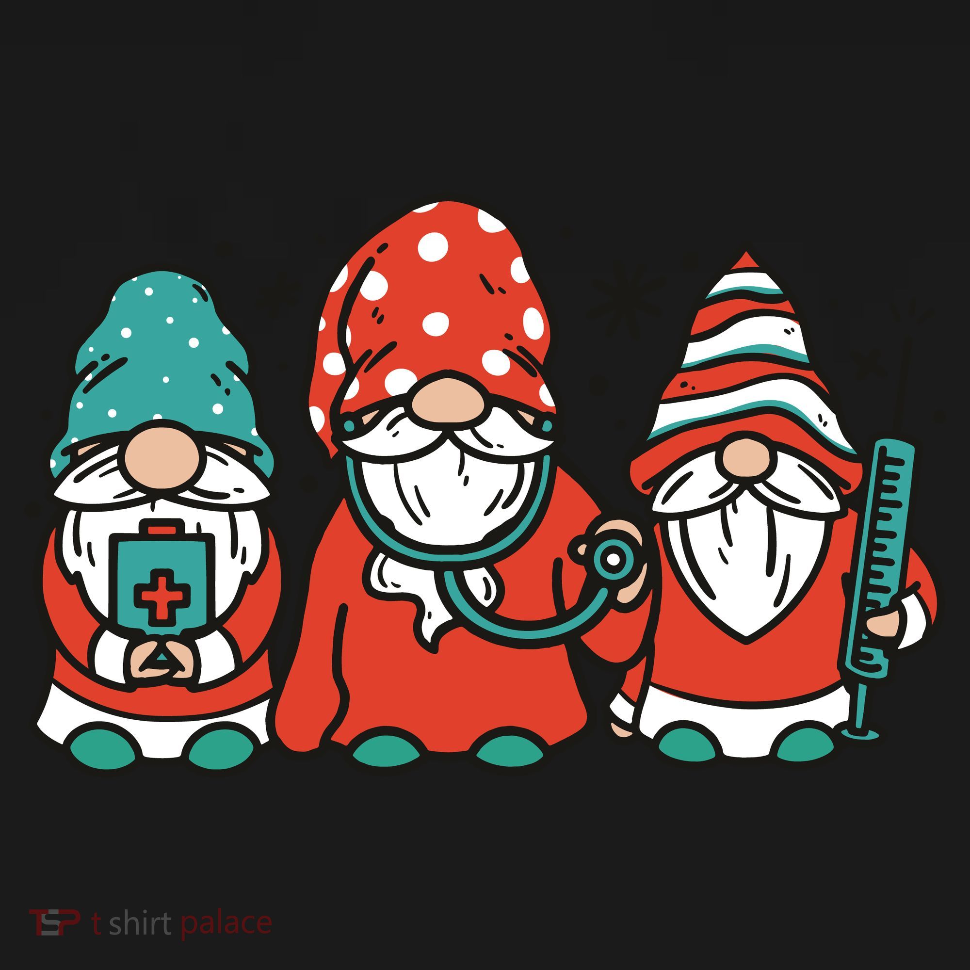 Christmas Nurse Gnomes Holiday Backpack