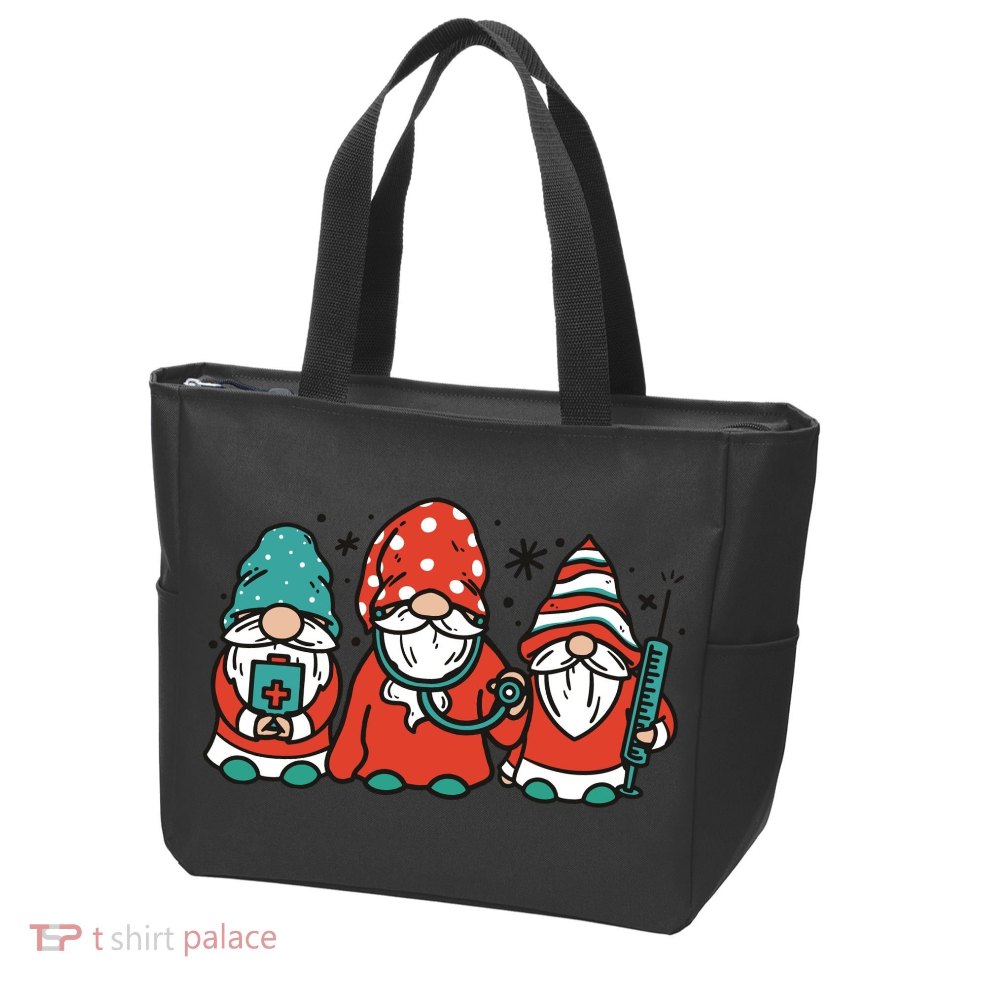 Christmas Nurse Gnomes Holiday Tote Bag