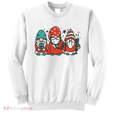 Christmas Nurse Gnomes Holiday Sweatshirt