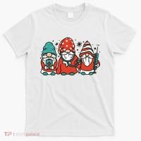 Christmas Nurse Gnomes Holiday T-Shirt thumb 0