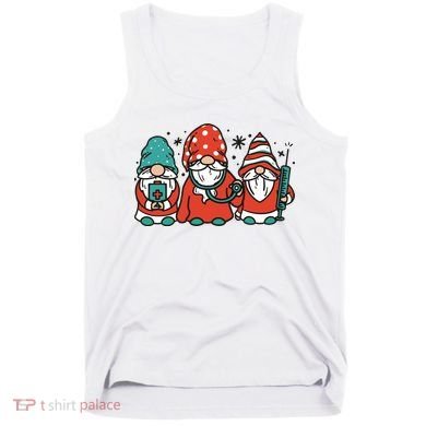 Christmas Nurse Gnomes Holiday Tank Top