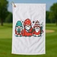 Christmas Nurse Gnomes Holiday Golf Towel thumb 1