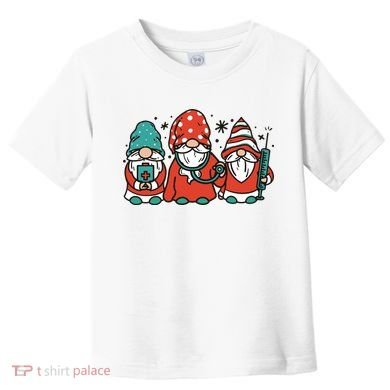 Christmas Nurse Gnomes Holiday Toddler T-Shirt