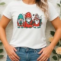 Christmas Nurse Gnomes Holiday Women's T-Shirt thumb 2