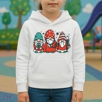 Christmas Nurse Gnomes Holiday Kids Hoodie thumb 3