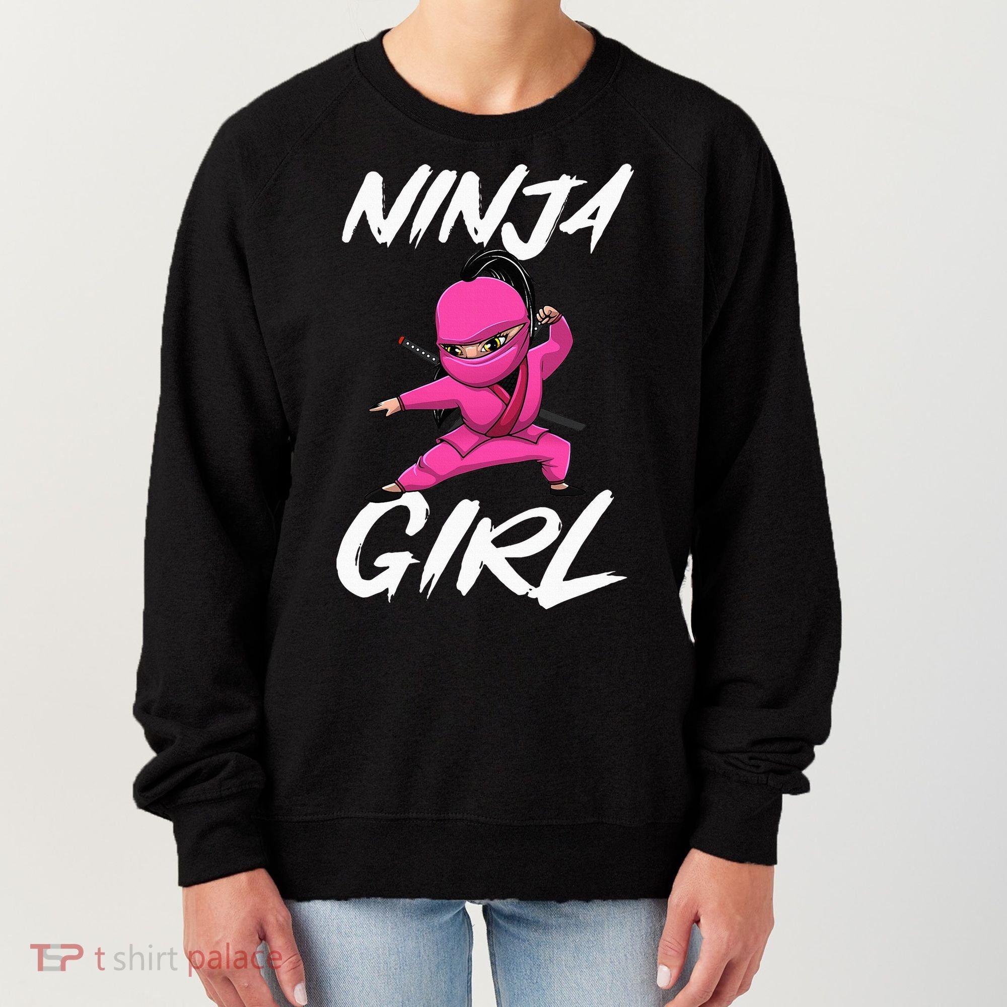 Cool Ninja Girl Art For Ninja Training Warrior Women's Sweatshirt