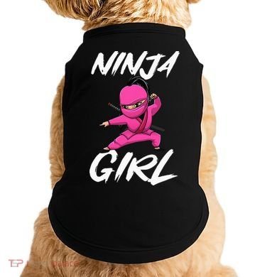 Cool Ninja Girl Art For Ninja Training Warrior Doggie Tank