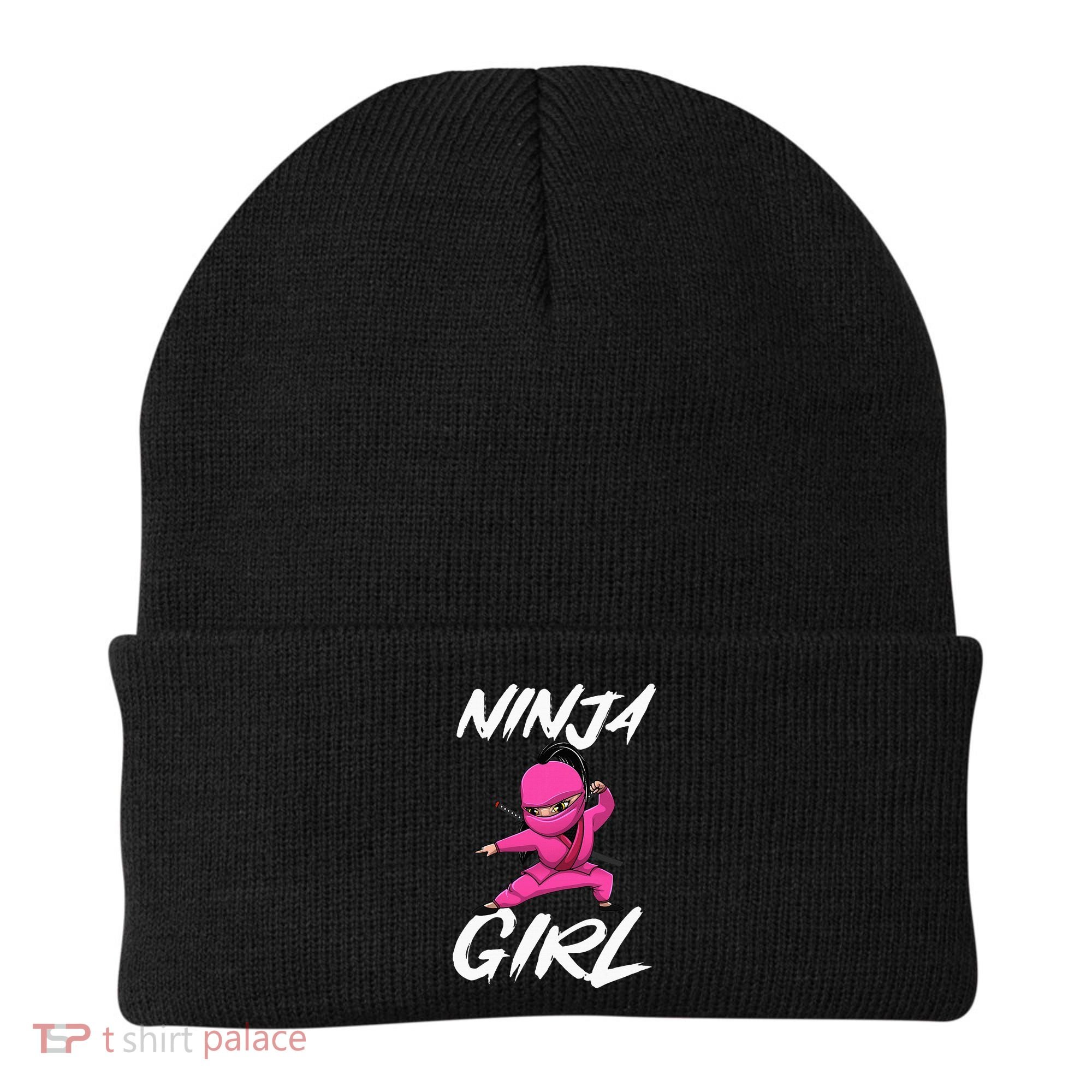 Cool Ninja Girl Art For Ninja Training Warrior Beanie