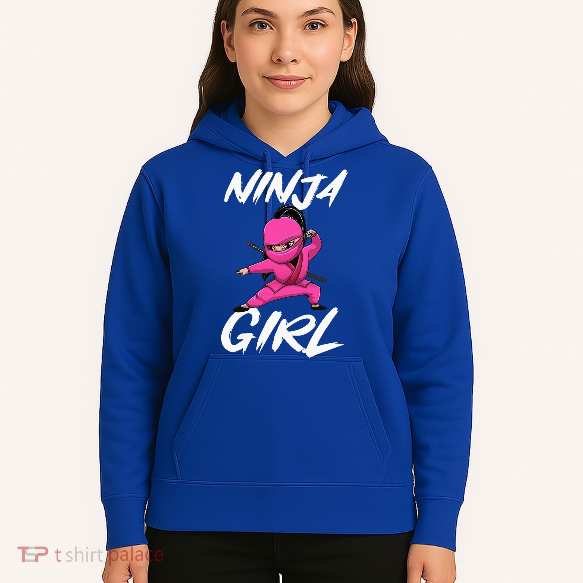 Cool Ninja Girl Art For Ninja Training Warrior Hoodie