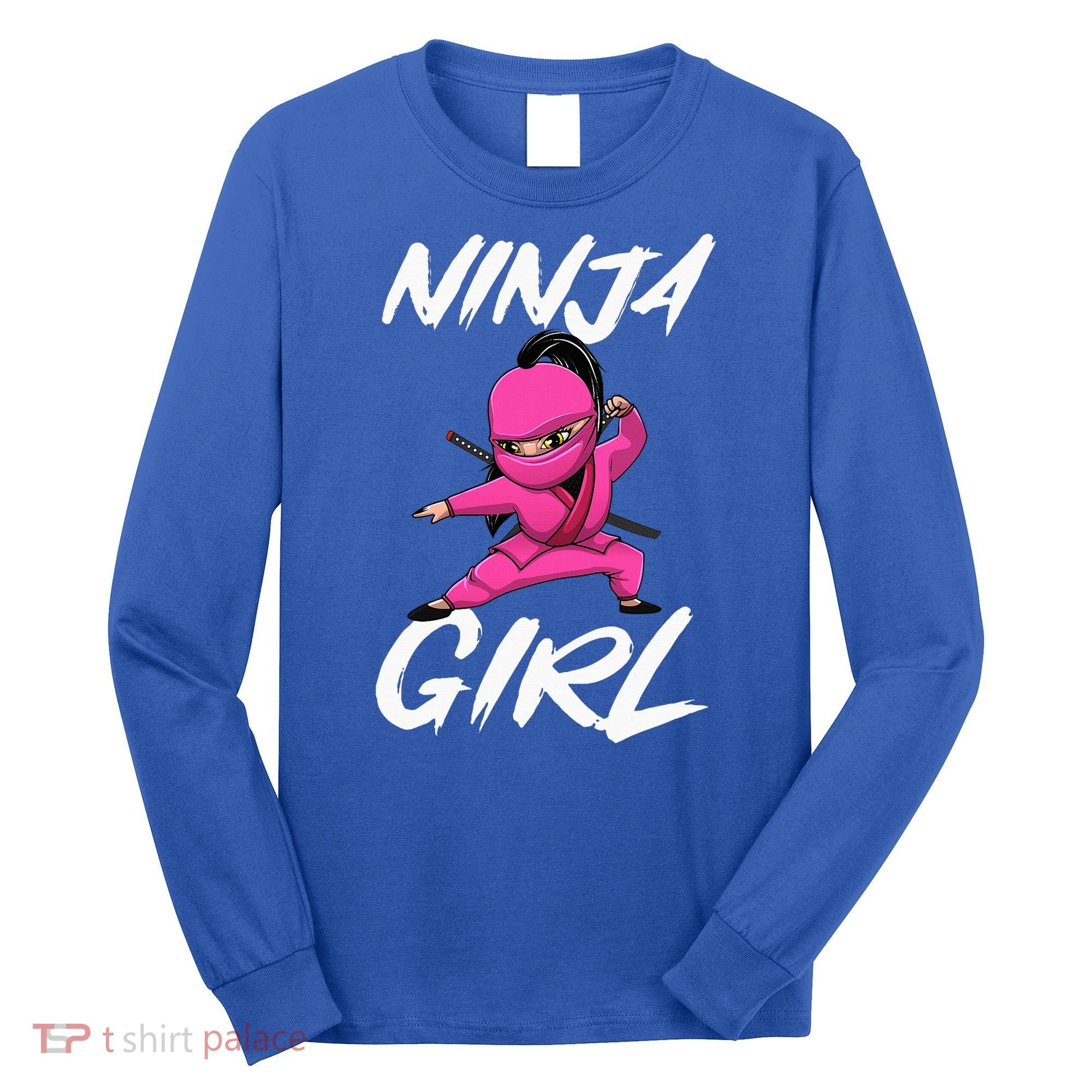 Cool Ninja Girl Art For Ninja Training Warrior Long Sleeve Shirt
