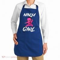 Cool Ninja Girl Art For Ninja Training Warrior Apron thumb 2