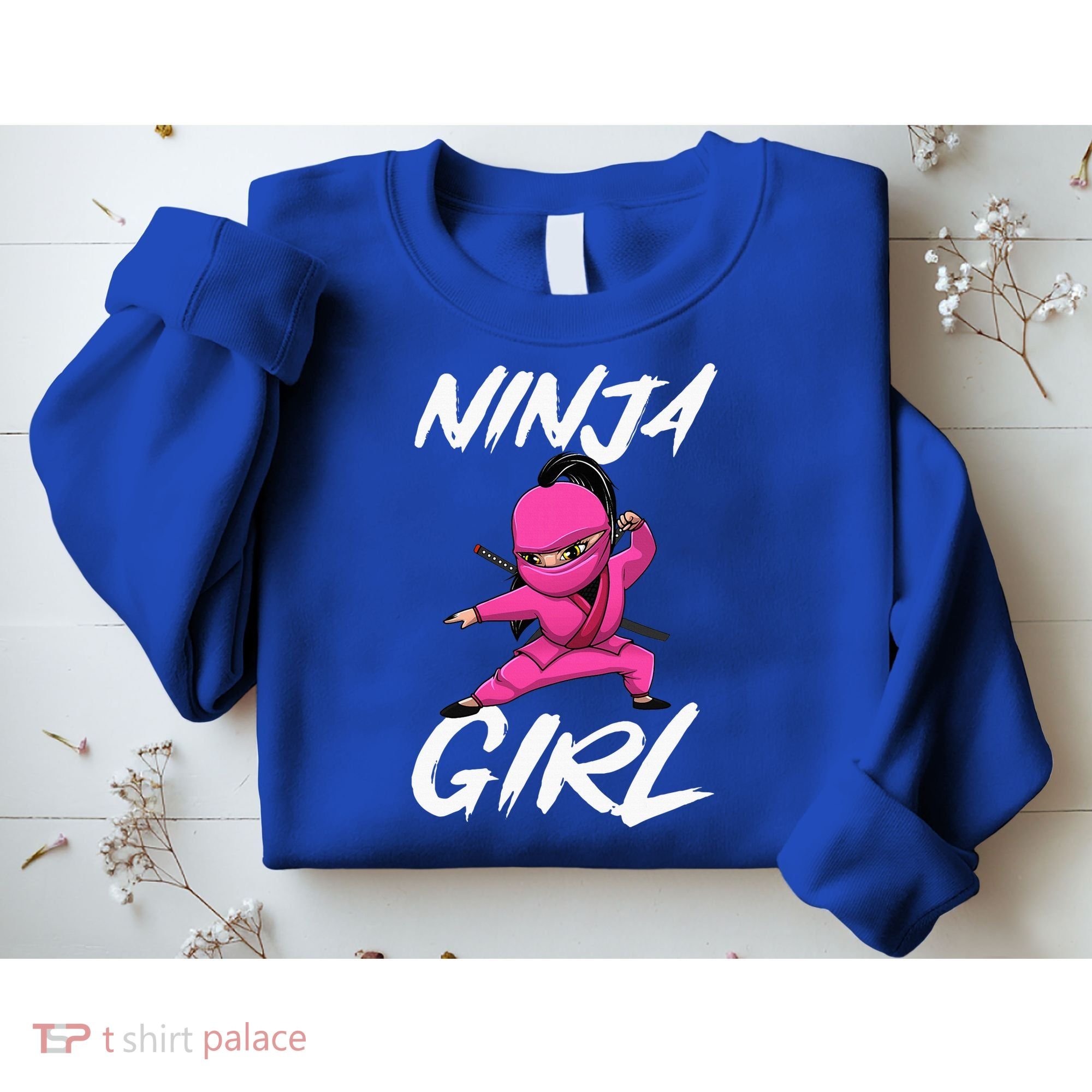 Cool Ninja Girl Art For Ninja Training Warrior Sweatshirt