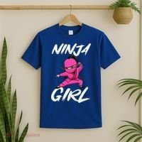 Cool Ninja Girl Art For Ninja Training Warrior T-Shirt thumb 2
