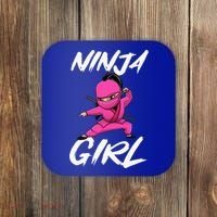 Cool Ninja Girl Art For Ninja Training Warrior Coaster thumb 0