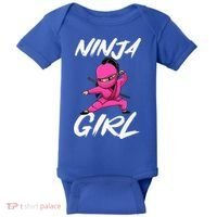 Cool Ninja Girl Art For Ninja Training Warrior Baby Bodysuit thumb 0