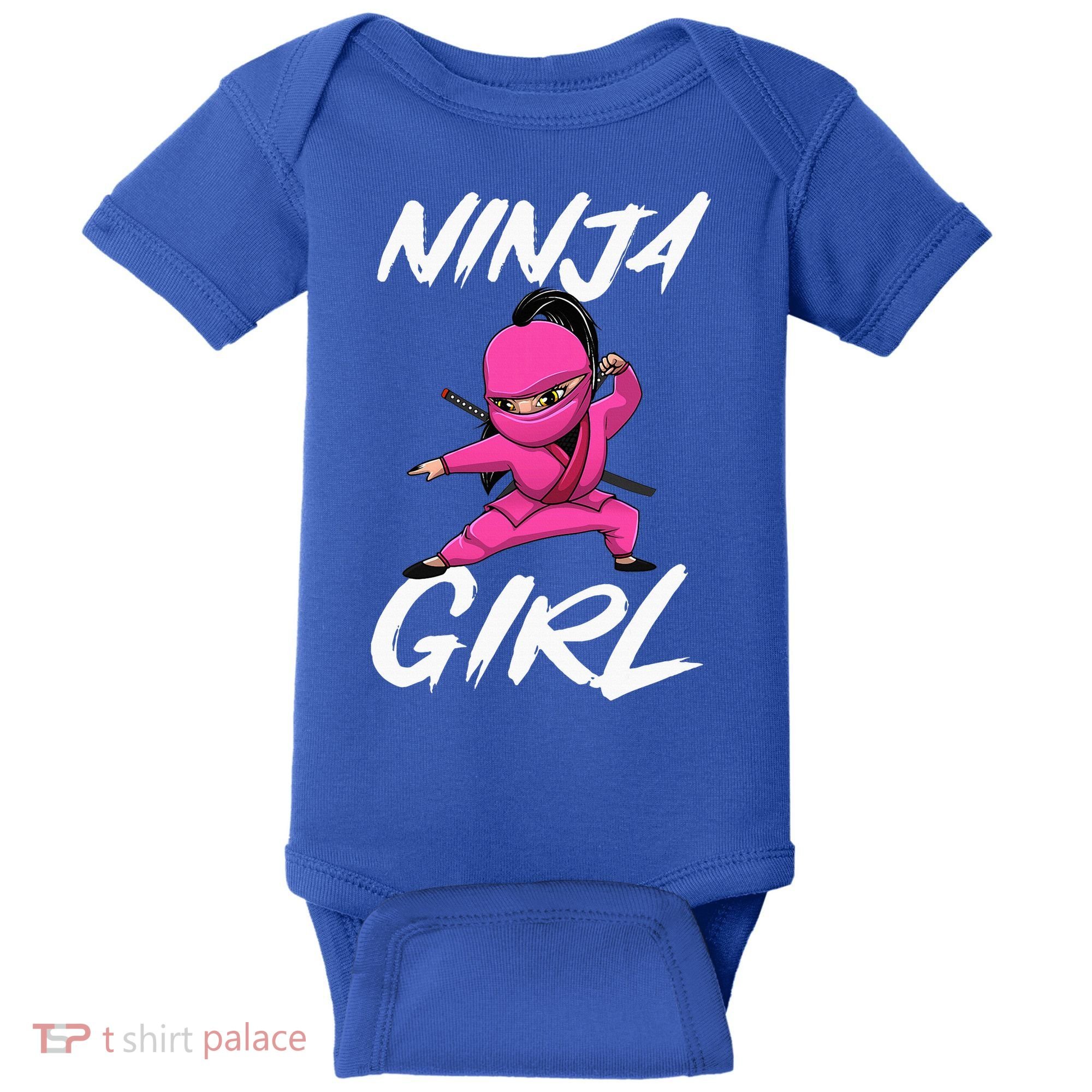 Cool Ninja Girl Art For Ninja Training Warrior Baby Bodysuit