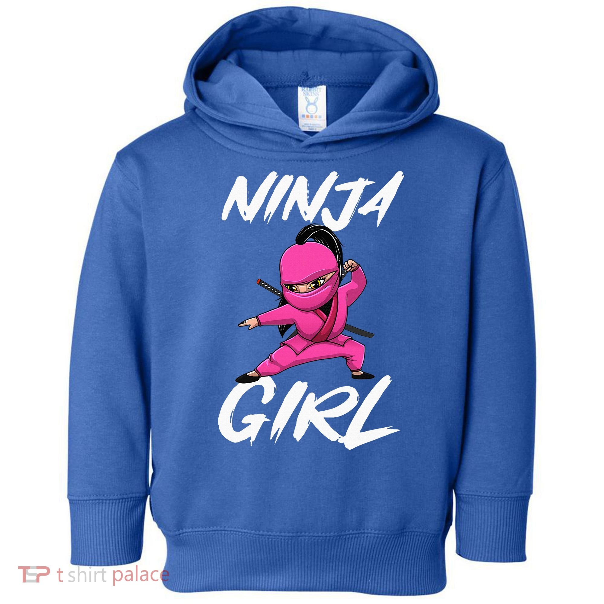 Cool Ninja Girl Art For Ninja Training Warrior Toddler Hoodie