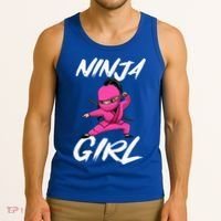 Cool Ninja Girl Art For Ninja Training Warrior Tank Top thumb 3
