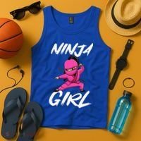 Cool Ninja Girl Art For Ninja Training Warrior Tank Top thumb 4