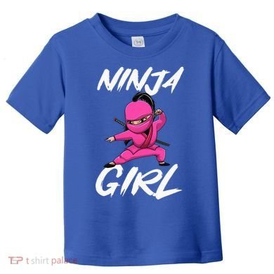 Cool Ninja Girl Art For Ninja Training Warrior Toddler T-Shirt