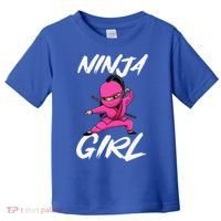 Cool Ninja Girl Art For Ninja Training Warrior Toddler T-Shirt thumb 0