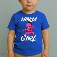Cool Ninja Girl Art For Ninja Training Warrior Toddler T-Shirt thumb 2