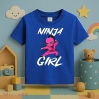 Cool Ninja Girl Art For Ninja Training Warrior Toddler T-Shirt thumb 3