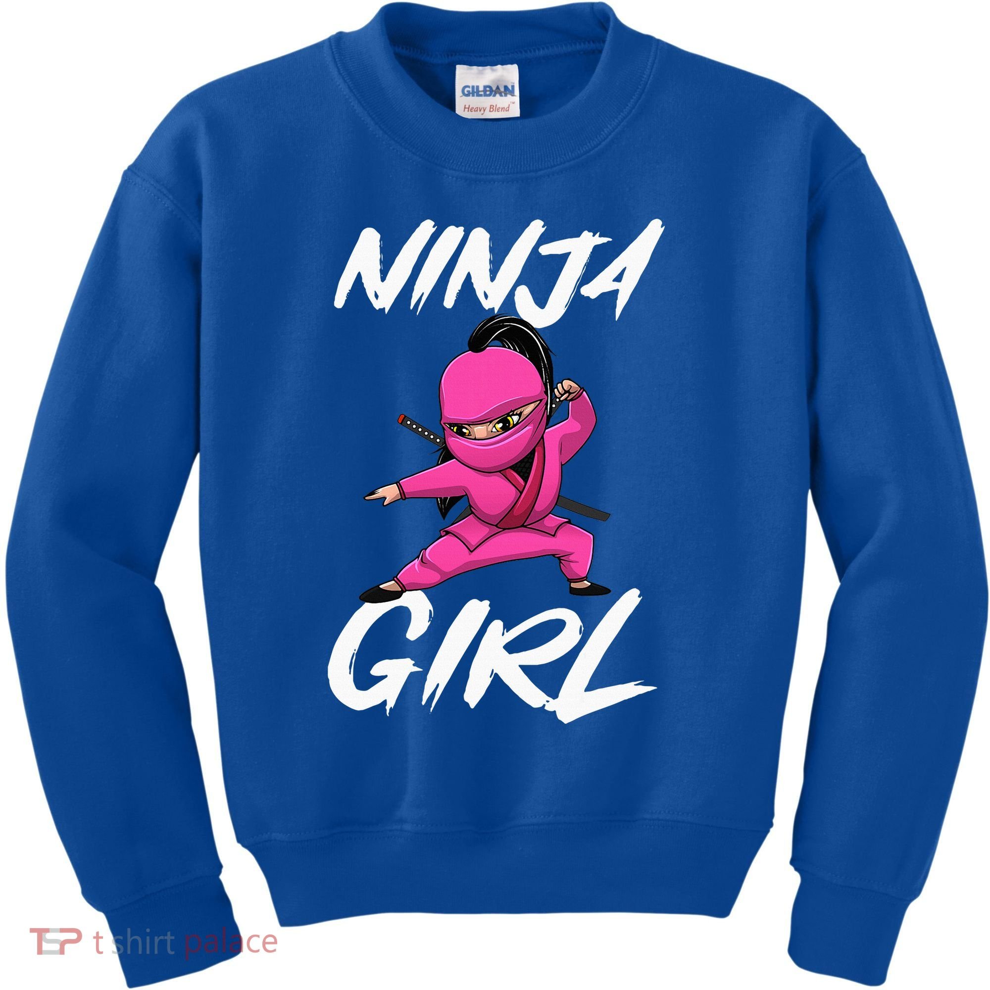 Cool Ninja Girl Art For Ninja Training Warrior Kids Sweatshirt