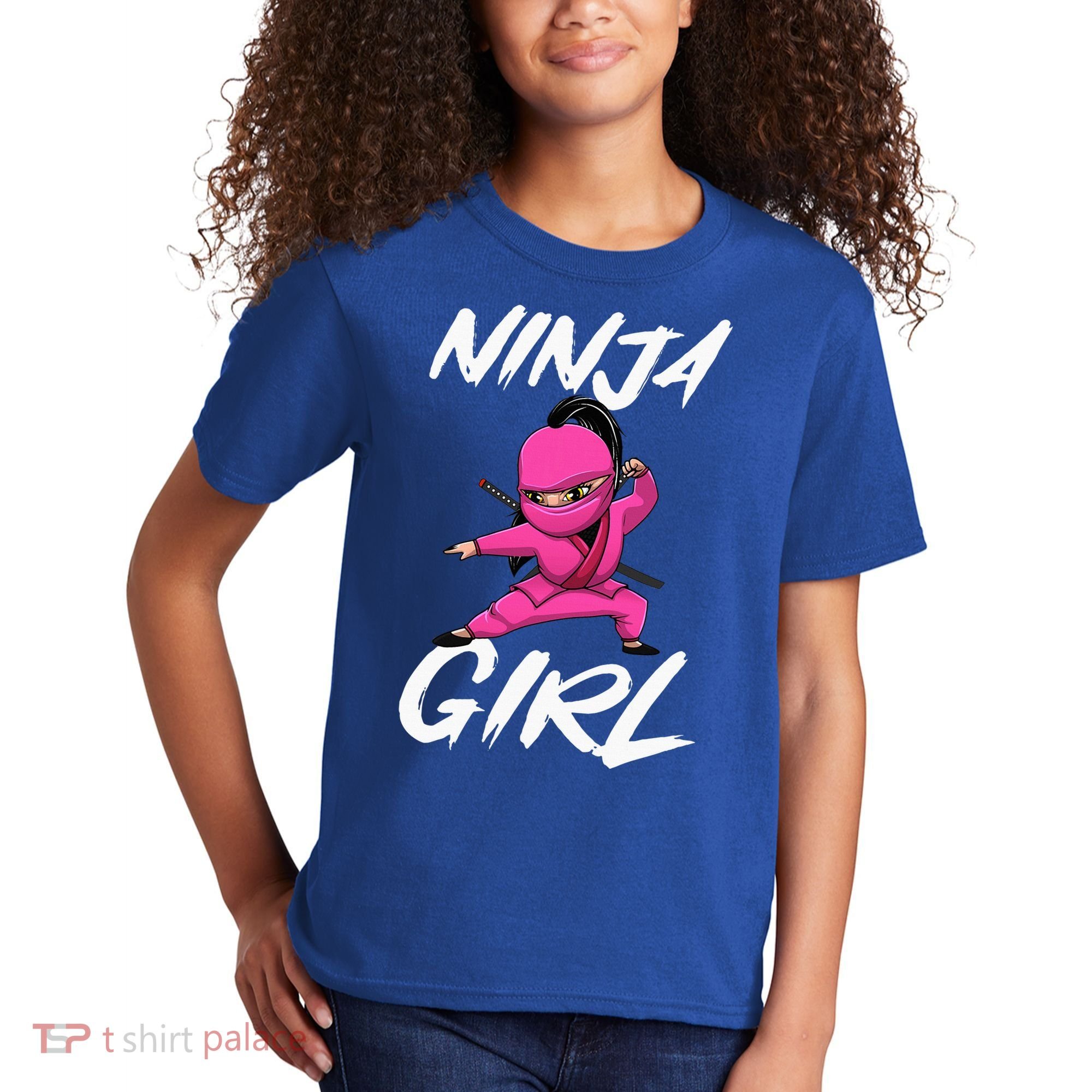 Cool Ninja Girl Art For Ninja Training Warrior Kids T-Shirt
