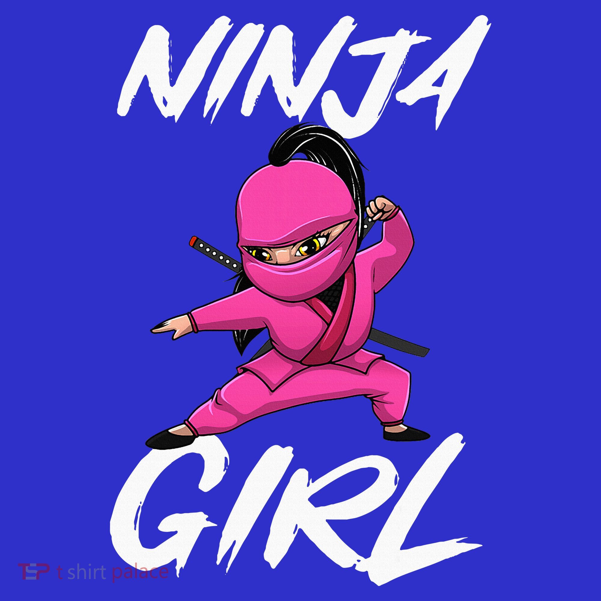 Cool Ninja Girl Art For Ninja Training Warrior Kids T-Shirt