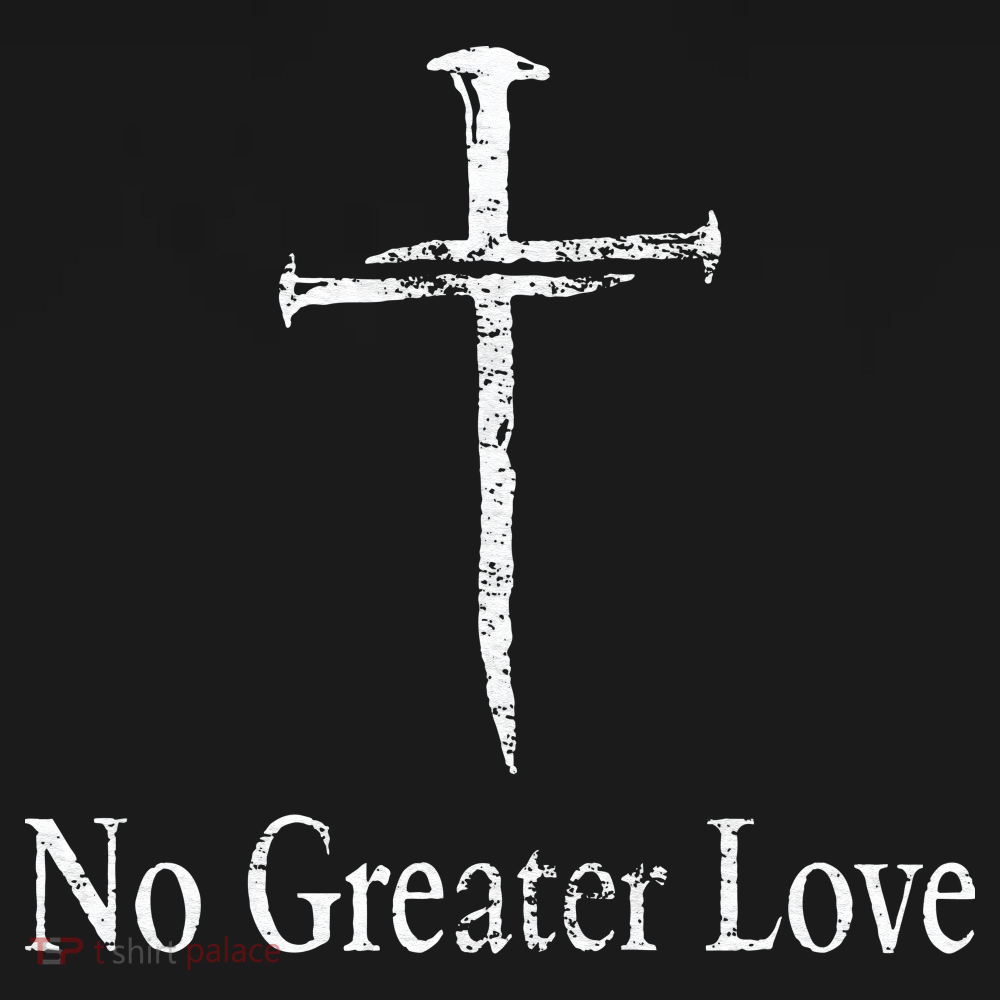 Christian No Greater Love Distressed Cross Easter Coaster