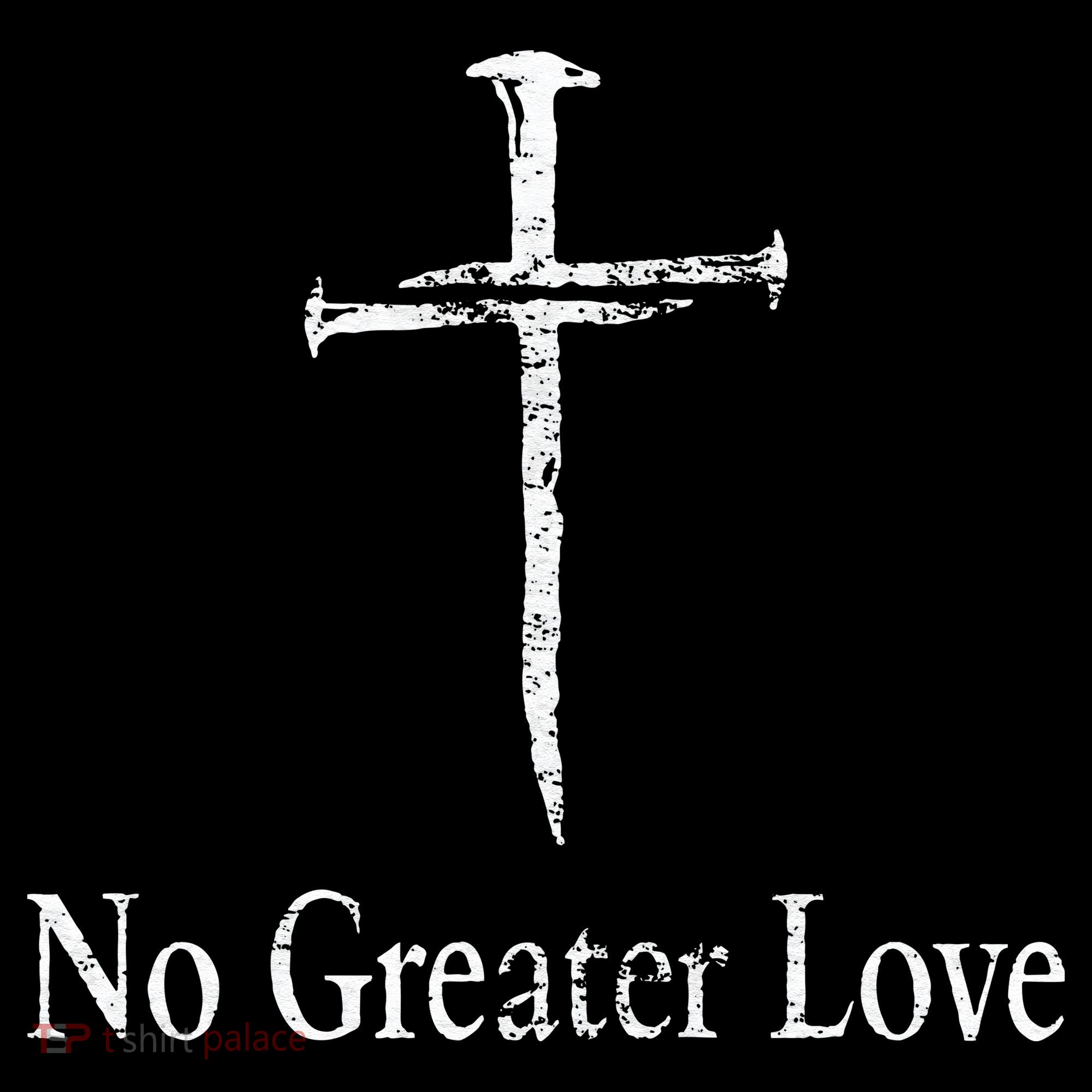 Christian No Greater Love Distressed Cross Easter Women's Hoodie