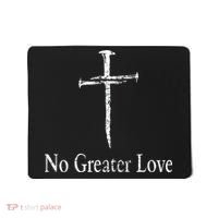 Christian No Greater Love Distressed Cross Easter Mousepad thumb 0
