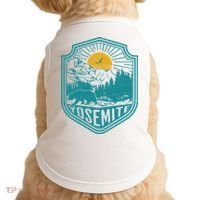 California Nature Hiking Outdoors Gift Yosemite National Park Doggie Tank thumb 0