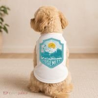 California Nature Hiking Outdoors Gift Yosemite National Park Doggie Tank thumb 2