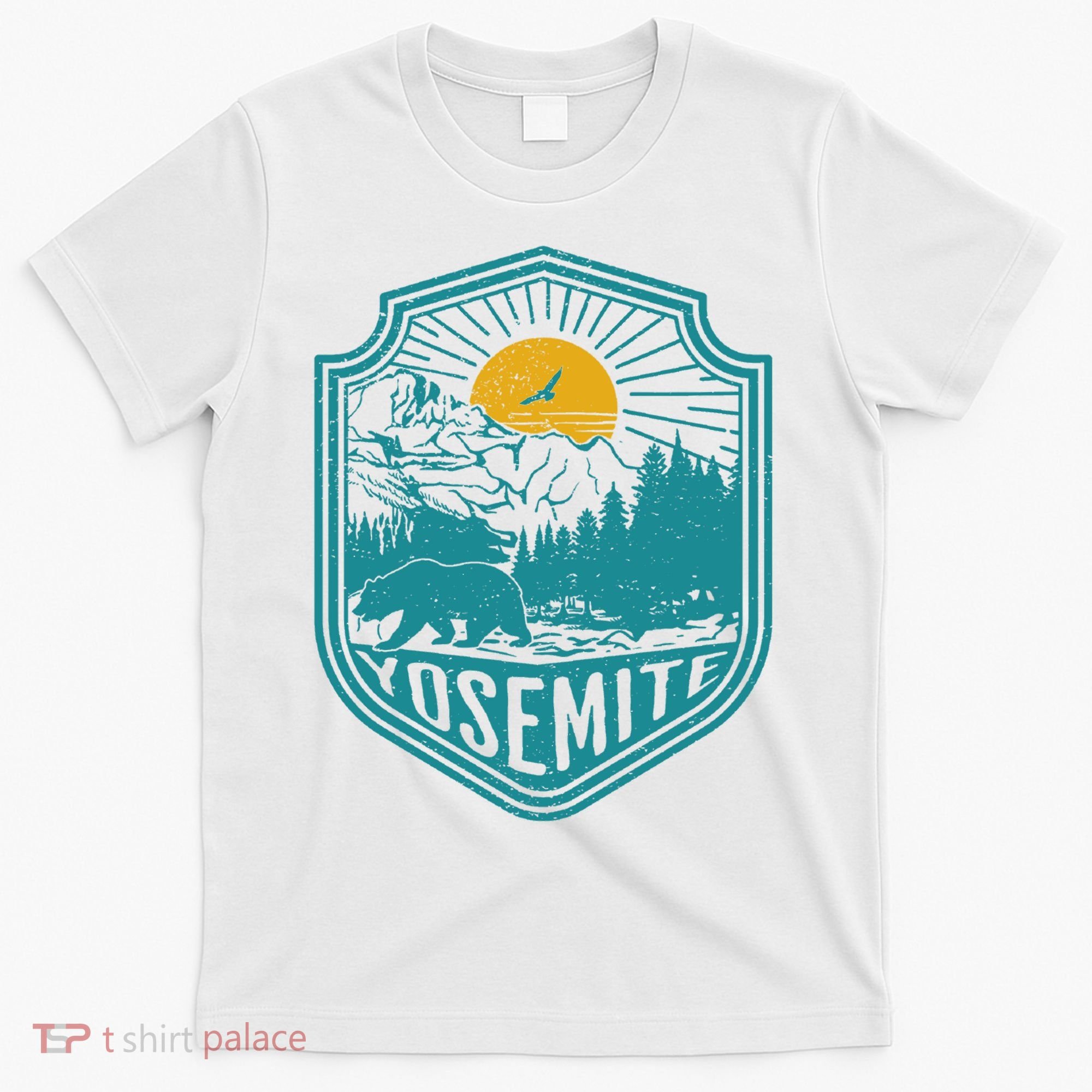 California Nature Hiking Outdoors Gift Yosemite National Park T-Shirt