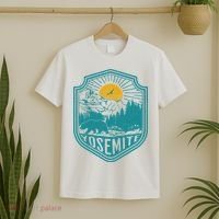 California Nature Hiking Outdoors Gift Yosemite National Park T-Shirt thumb 2