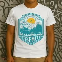 California Nature Hiking Outdoors Gift Yosemite National Park T-Shirt thumb 3