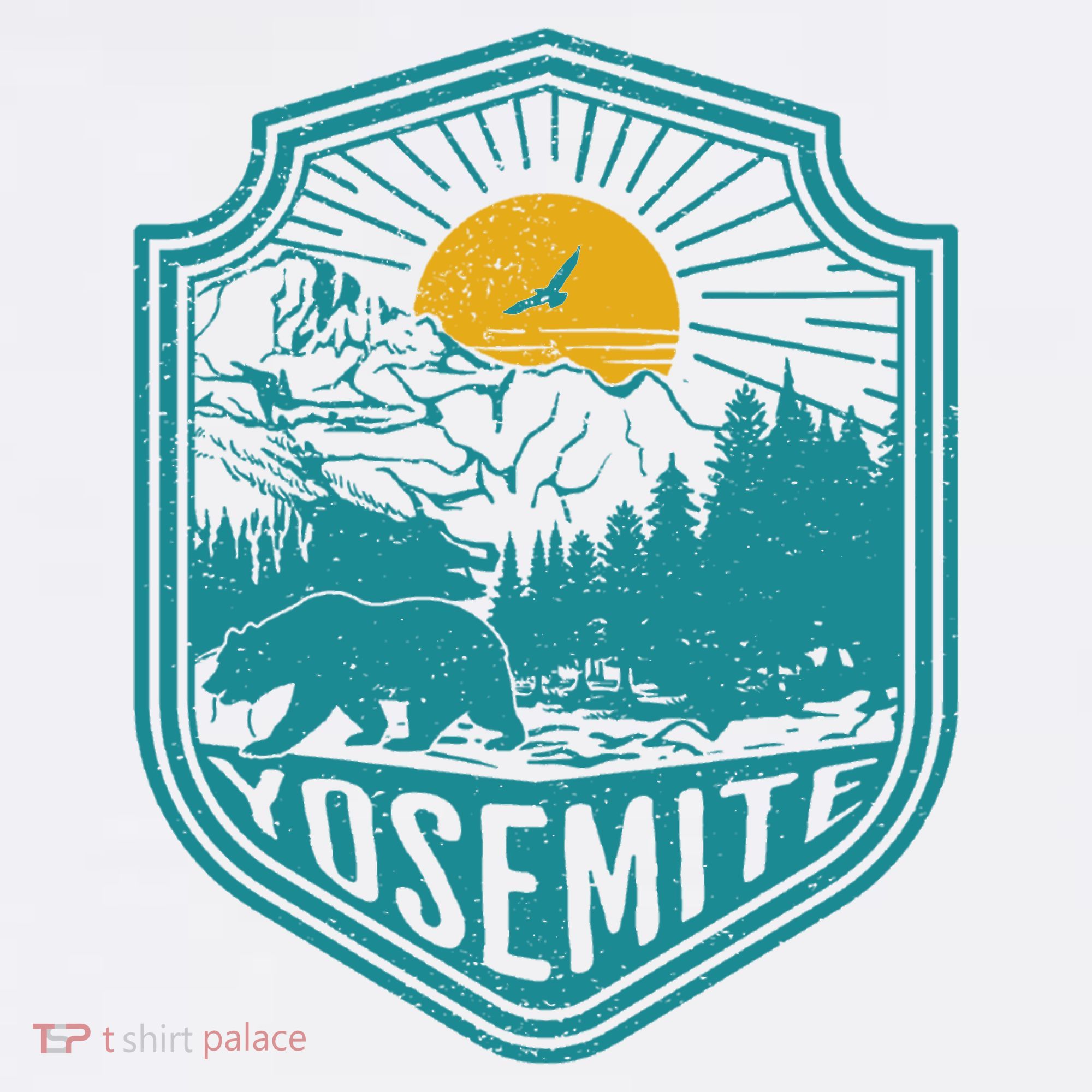California Nature Hiking Outdoors Gift Yosemite National Park T-Shirt