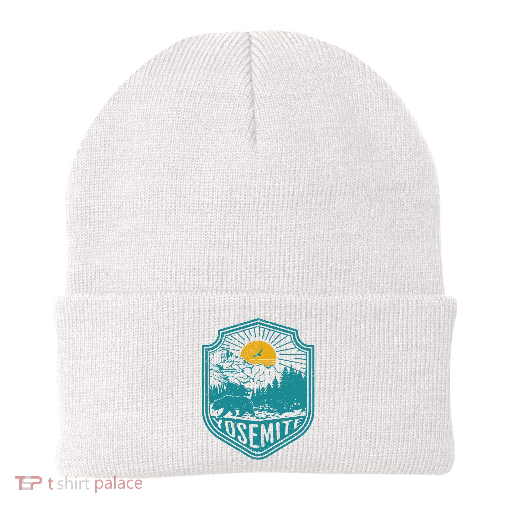 California Nature Hiking Outdoors Gift Yosemite National Park Beanie