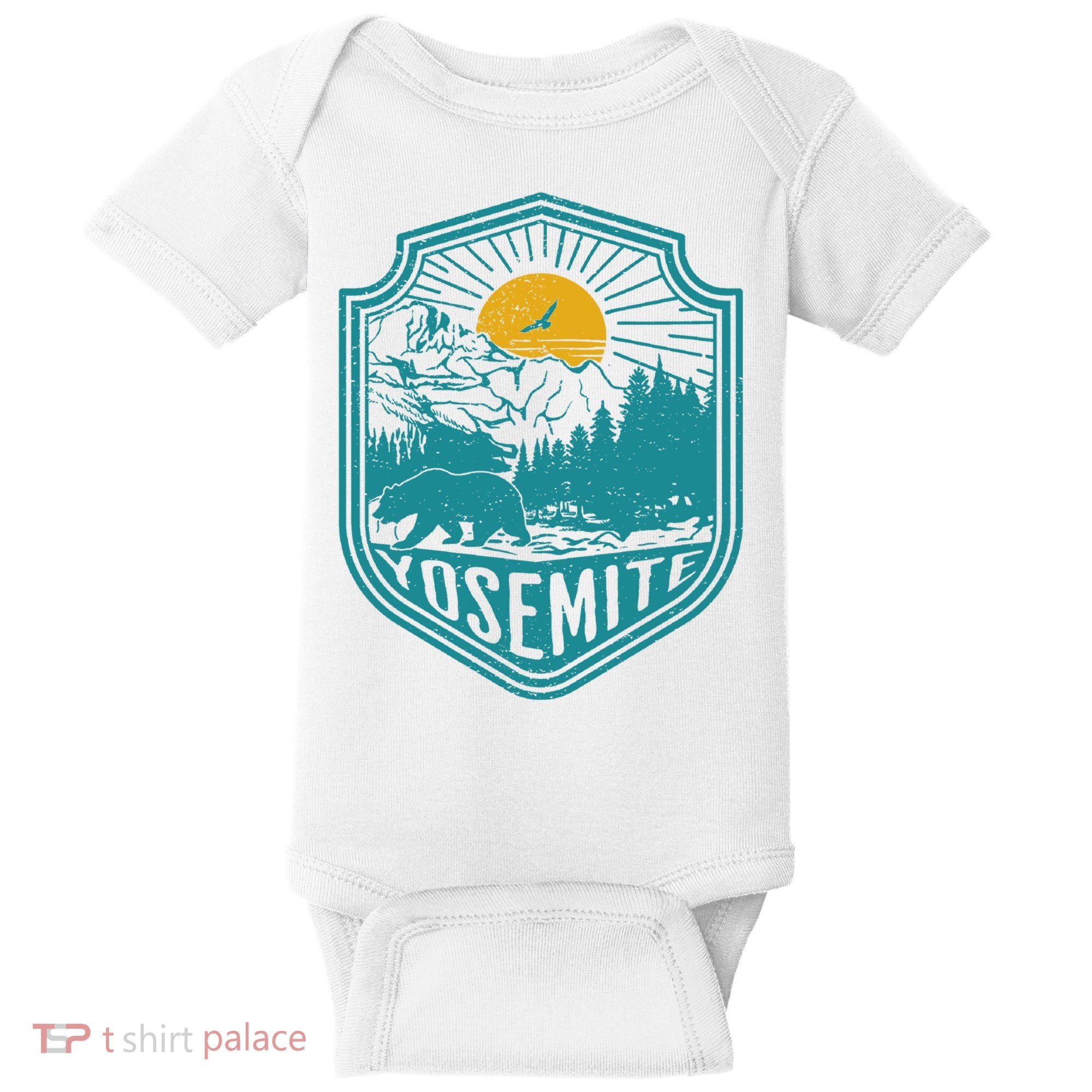 California Nature Hiking Outdoors Gift Yosemite National Park Baby Bodysuit