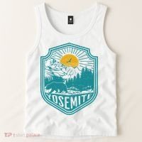 California Nature Hiking Outdoors Gift Yosemite National Park Tank Top thumb 2