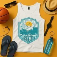 California Nature Hiking Outdoors Gift Yosemite National Park Tank Top thumb 4