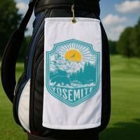 California Nature Hiking Outdoors Gift Yosemite National Park Golf Towel thumb 2